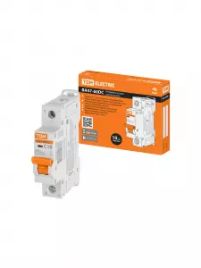 Авт. выкл.ВА47-60DC 1P 10А 6кА х-ка С TDM