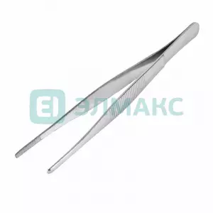 Пинцет прямой, рифленый 160 мм (блистер) REXANT