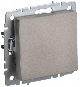 ЭЛМАКС - BRITE Выключ. 1-кл. прох. 10А ВС10-1-6-БрШ шамп. IEK элмакс, электротехника, кабель, светотехника, elmax.pro