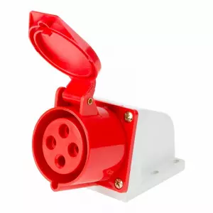 ЭЛМАКС - Розетка 124 стационарная 3Р+РЕ 32А 380В IP44 REXANT элмакс, электротехника, кабель, светотехника, elmax.pro