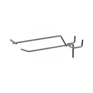 ЭЛМАКС - Крюк для стенда одинарный оцинкованный с ценникодержателем 250 мм элмакс, электротехника, кабель, светотехника, elmax.pro