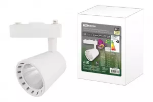 ЭЛМАКС - Светильник трековый однофазный LED TRL-01-024-WW 24 Вт, 24°, 3000 К, 80 Ra, белый, TDM элмакс, электротехника, кабель, светотехника, elmax.pro