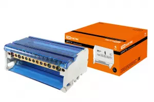 ЭЛМАКС - Шина "N" нулевая на DIN-рейку в корпусе 4х15групп TDM элмакс, электротехника, кабель, светотехника, elmax.pro