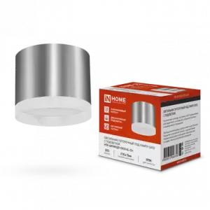 ЭЛМАКС - Светильник потолочный НПБ ЦИЛИНДР-GX53-EL-CH под лампу GX53 85х70мм хром IN HOME элмакс, электротехника, кабель, светотехника, elmax.pro