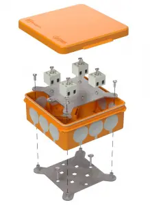 Коробка огнестойкая для о/п двухкомпонентная 60-0303-FR2.5-8 Е15-Е120 100х100х40 Промрукав Коробка огнестойкая для о/п двухкомпонентная 60-0303-FR2.5-8 Е15-Е120 100х100х40 Промрукав