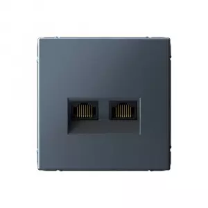ЭЛМАКС - ARTGALLERY РОЗЕТКА двойная компьютерная RJ45+RJ45, кат.6А, механизм, ГРИФЕЛЬ элмакс, электротехника, кабель, светотехника, elmax.pro