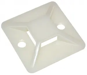 Площадка самоклеящаяся 25х25 белая под хомуты (100шт) ИЭК