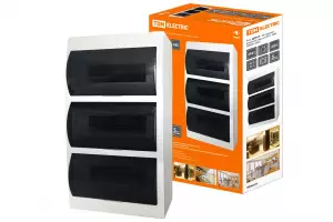 ЭЛМАКС - Бокс ЩРН-П-36 модулей навесной пластик IP40 TDM элмакс, электротехника, кабель, светотехника, elmax.pro