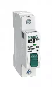 Авт. выкл. 1Р 50А х-ка D ВА-103 6кА нов.