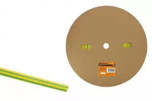 ЭЛМАКС - Термоусаживаемая трубка ТУТнг 8/4 желто-зеленая (100 м/ролл) TDM элмакс, электротехника, кабель, светотехника, elmax.pro