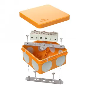 Коробка огнестойкая для о/п двухкомпонентная 60-0210-FR6.0-6 Е15-Е120 80х80х40 Промрукав