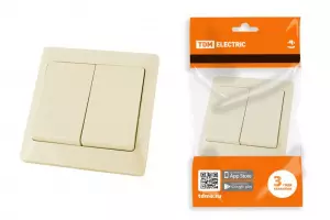 ЭЛМАКС - Выключатель 2 кл. 10А сл. кость "Ильмень" TDM элмакс, электротехника, кабель, светотехника, elmax.pro