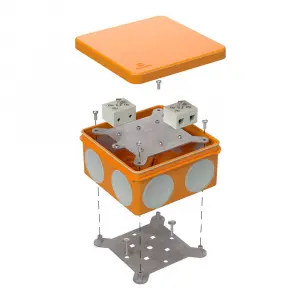 Коробка огнестойкая для о/п двухкомпонентная 60-0300-FR10.0-4 Е15-Е120 100х100х50 Промрукав