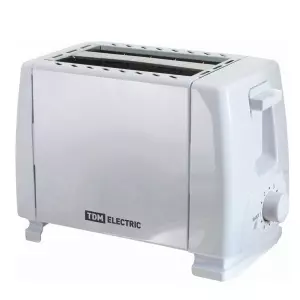 Тостер "Утро", 700 Вт, 2 тоста, нерж. сталь, белый, TDM