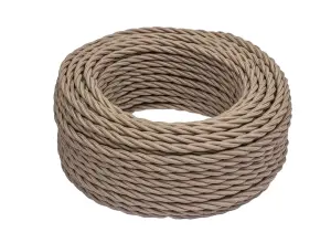 ЭЛМАКС - Провод 2*0,75 Капучино (матовый) 20м элмакс, электротехника, кабель, светотехника, elmax.pro