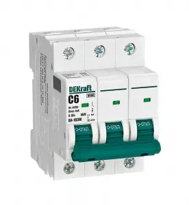 Авт. выкл. без теплозащиты 3P 6А х-ка C 6кА ВА-103M
