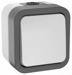 ЭЛМАКС - TORS Переключатель однокл. 10А IP55 TS201 сер-бел IEK элмакс, электротехника, кабель, светотехника, elmax.pro