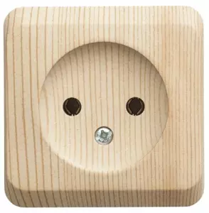 ЭЛМАКС - Розетка 1гн. ОП б/з сосна ЭТЮД (25/200) (PA16-001D) элмакс, электротехника, кабель, светотехника, elmax.pro