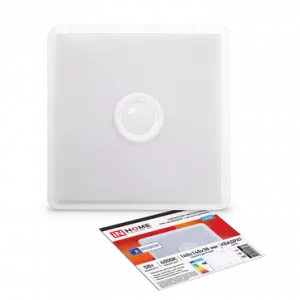 ЭЛМАКС - Светильник светодиодный СПБ-2Д-КВАДРАТ 5Вт 230В 4000К 400лм 140мм c ненастраиваемым датчиком белый элмакс, электротехника, кабель, светотехника, elmax.pro