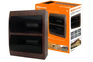 ЭЛМАКС - Бокс ЩРН-П-24 модулей навесной пластик IP40 "Эко" (бук) TDM элмакс, электротехника, кабель, светотехника, elmax.pro