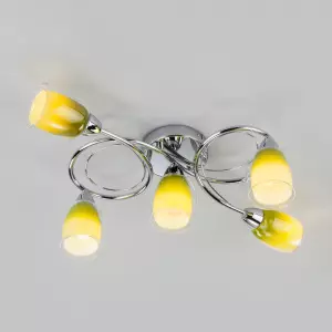 ЭЛМАКС - Потолочный светильник с плафонами 30153/5 зеленый элмакс, электротехника, кабель, светотехника, elmax.pro