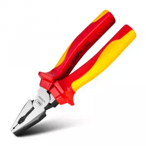 Плоскогубцы диэлектрические комбинированные Deli DL512006 160мм, сталь Cr-V, сертификат VDE для рабо