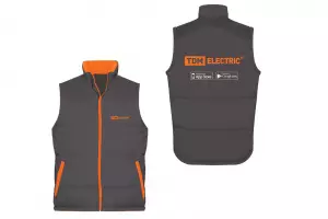 ЭЛМАКС - Жилет утеплённый серый (XL) TDM элмакс, электротехника, кабель, светотехника, elmax.pro