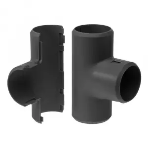 Тройник разборный черный d16 мм (70шт/700шт уп/кор) Промрукав Тройник разборный черный d16 мм (70шт/700шт уп/кор) Промрукав