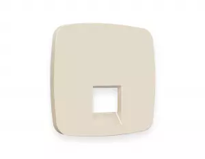 ЭЛМАКС - Лицевая панель OMEGA (Бежевый матовый) для компьютерной/телефонной розетки RJ-45/RJ-11 QUANT OP3320 элмакс, электротехника, кабель, светотехника, elmax.pro