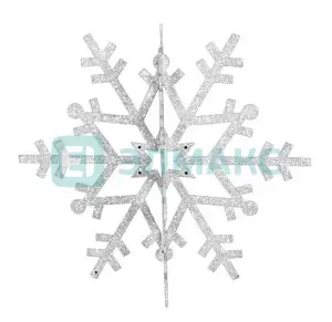 ЭЛМАКС - Елочная фигура "Снежинка резная 3D", 46 см, цвет белый элмакс, электротехника, кабель, светотехника, elmax.pro