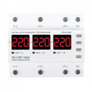 ЭЛМАКС - Реле напряжения RE V3F-40A элмакс, электротехника, кабель, светотехника, elmax.pro