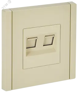 ЭЛМАКС - FORTE&PIANO Розетка комп. 2-ая RJ45 кат.6 FP434 ваниль IEK элмакс, электротехника, кабель, светотехника, elmax.pro