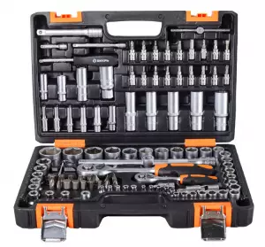 Набор инструментов , 1/2", 1/4", CrV, в кейсе 108 предм Вихрь