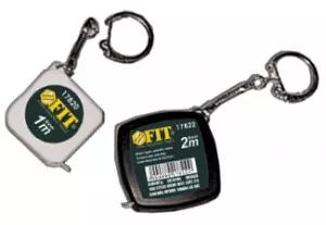 ЭЛМАКС - Рулетка-брелок 1 м, белая квадратная (FIT DIY) элмакс, электротехника, кабель, светотехника, elmax.pro