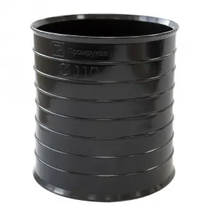 Муфта соединительная для двустенных труб d110 мм (6шт/уп) Промрукав Муфта соединительная для двустенных труб d110 мм (6шт/уп) Промрукав