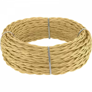 ЭЛМАКС - Ретро кабель витой 2х1,5 (золотой песок) под заказ элмакс, электротехника, кабель, светотехника, elmax.pro