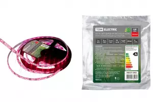 Лента светодиодная SMD2835-60 LED/м-IP20-12 В-4,8 Вт/м-красный (5 м) TDM Лента светодиодная SMD2835-60 LED/м-IP20-12 В-4,8 Вт/м-красный (5 м) TDM