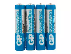 ЭЛМАКС - Батарейка солевая GP R03 (AAA) Power Plus 1.5В 4 в п/э элмакс, электротехника, кабель, светотехника, elmax.pro