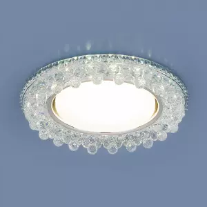 Встраиваемый точечный светильник с LED подсветкой 3025 GX53 CL прозрачный