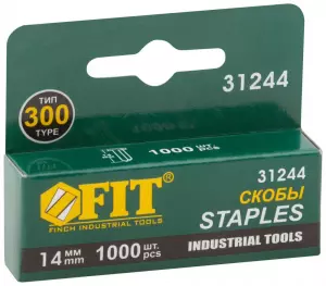 ЭЛМАКС - Скобы закаленные Профи, "гвозди" для степлера 14 мм 1000 шт. (FIT IT) элмакс, электротехника, кабель, светотехника, elmax.pro
