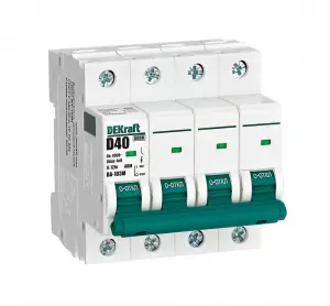 Авт. выкл. без теплозащиты 4P 40А х-ка D 6кА ВА-103M