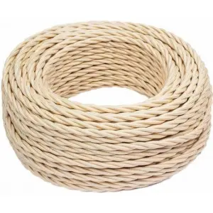 ЭЛМАКС - Ретро провод 3х1.5 матов. зол./песочн. (уп.50м) Bironi элмакс, электротехника, кабель, светотехника, elmax.pro