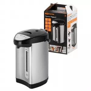 Термопот "Термо 3", металл, 3,8 л, 3 способа подачи воды, 750 Вт, стальной, TDM