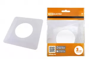 ЭЛМАКС - Одноместная защитная рамка для выключателей или розеток для защиты обоев 130х130 мм, белая TDM элмакс, электротехника, кабель, светотехника, elmax.pro