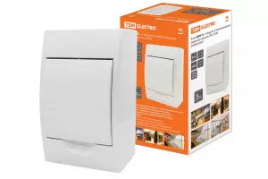 ЭЛМАКС - Бокс ЩРН-П-4модуля (б) навесной пластик IP40 TDM элмакс, электротехника, кабель, светотехника, elmax.pro