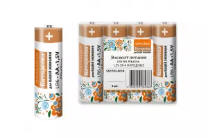ЭЛМАКС - Элемент питания LR6 AA Alkaline 1,5V SR-4 Народный элмакс, электротехника, кабель, светотехника, elmax.pro