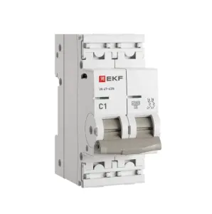 ЭЛМАКС - Автоматический выключатель ВА 47-63N 2P 1А (C) 4,5 кА PROXIMA EKF элмакс, электротехника, кабель, светотехника, elmax.pro