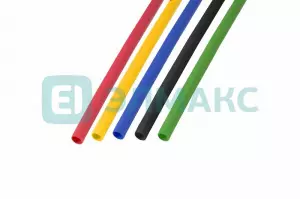 ЭЛМАКС - Набор термоусадочной трубки 5,0 / 2,5 мм 1м Пять цветов REXANT элмакс, электротехника, кабель, светотехника, elmax.pro
