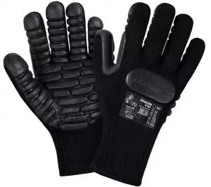 Перчатки полиэстер 7G/ латексное антивибрационное покрытие, размер 9, 10