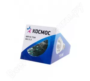 Лампа галогеновая MR-16 12В 75W GU5.3 Космос